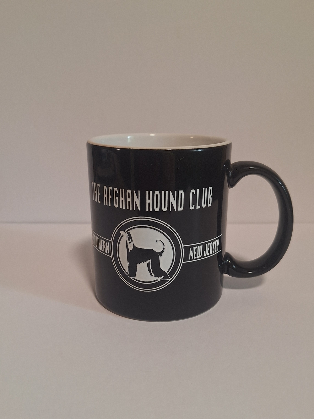 The Afghan Hound Club Black Ceramic Mug